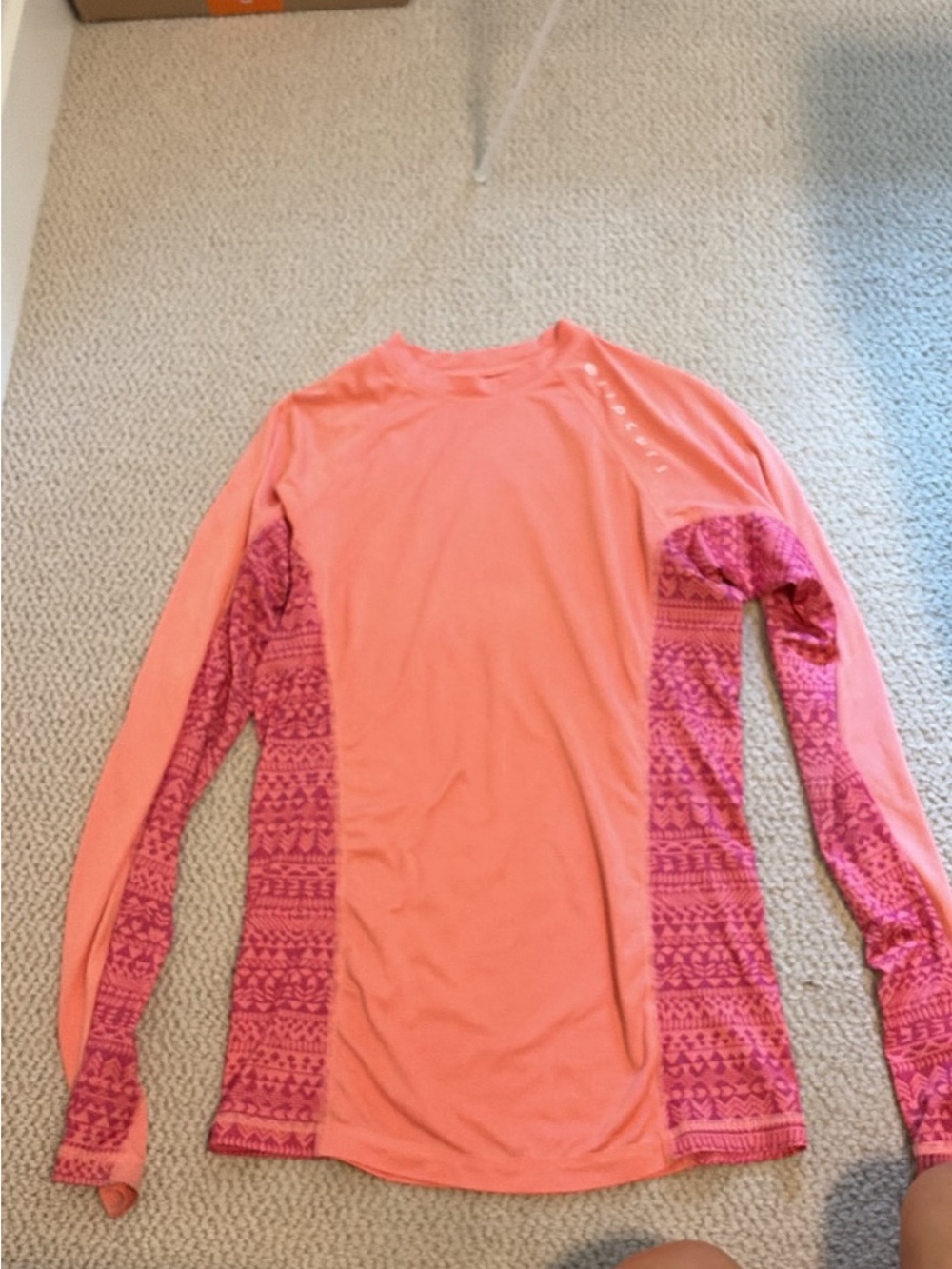 Rip Curl Coral & Pink Long-Sleeve Performance Tee